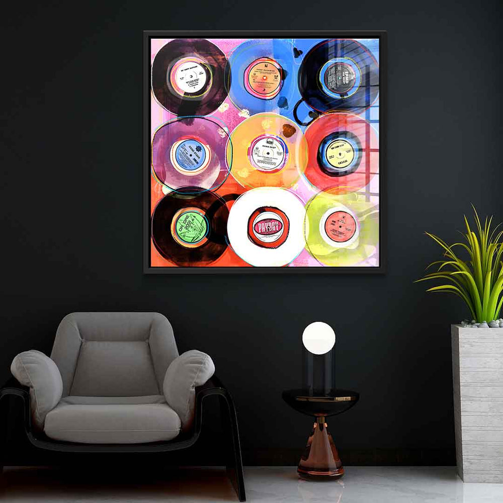 Hip-Hop Vinyl Collection Acrylglasbild – Ansicht 3