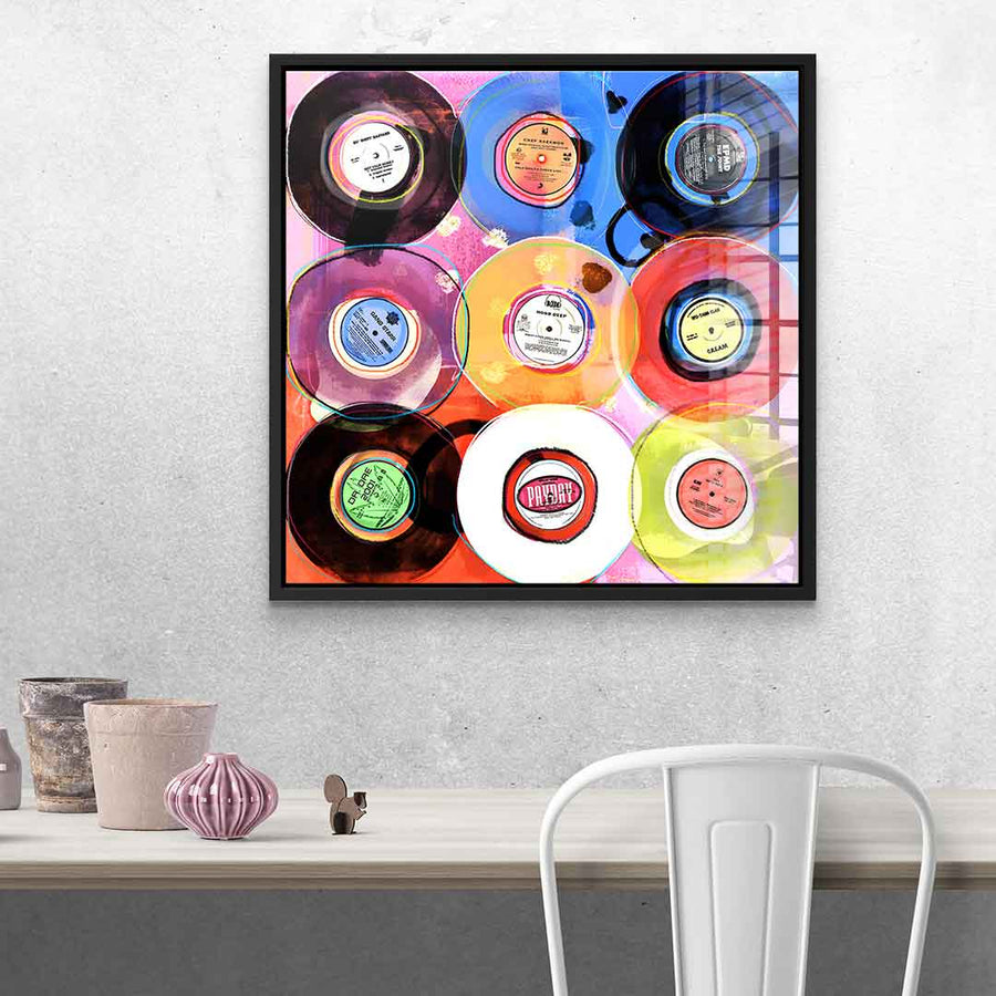 Hip-Hop Vinyl Collection - Acrylic Glass