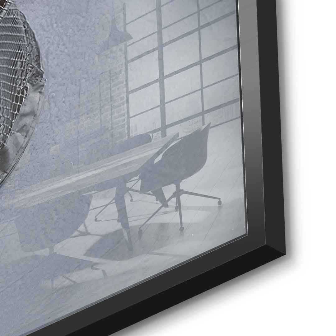 Chasing Greatness #Hokey - Square Edition - Acrylic Glass Print