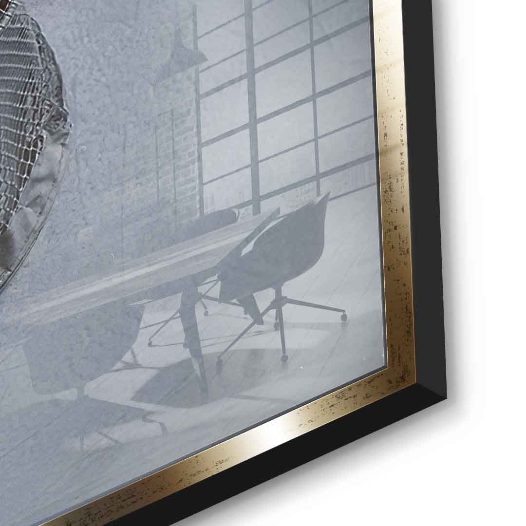 Chasing Greatness #Hokey - Square Edition - Acrylic Glass Print