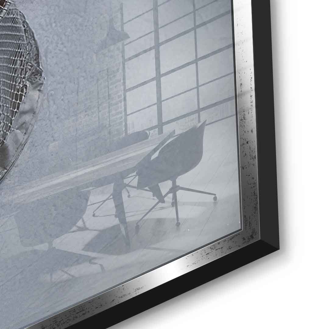 Chasing Greatness #Hokey - Square Edition - Acrylic Glass Print