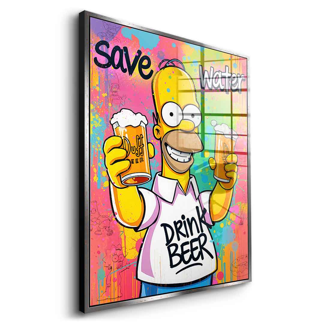 Homer Beer - Acrylglas