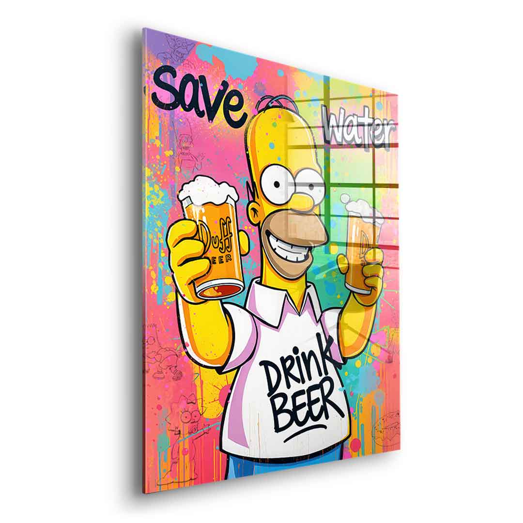 Homer Beer - Acrylglas