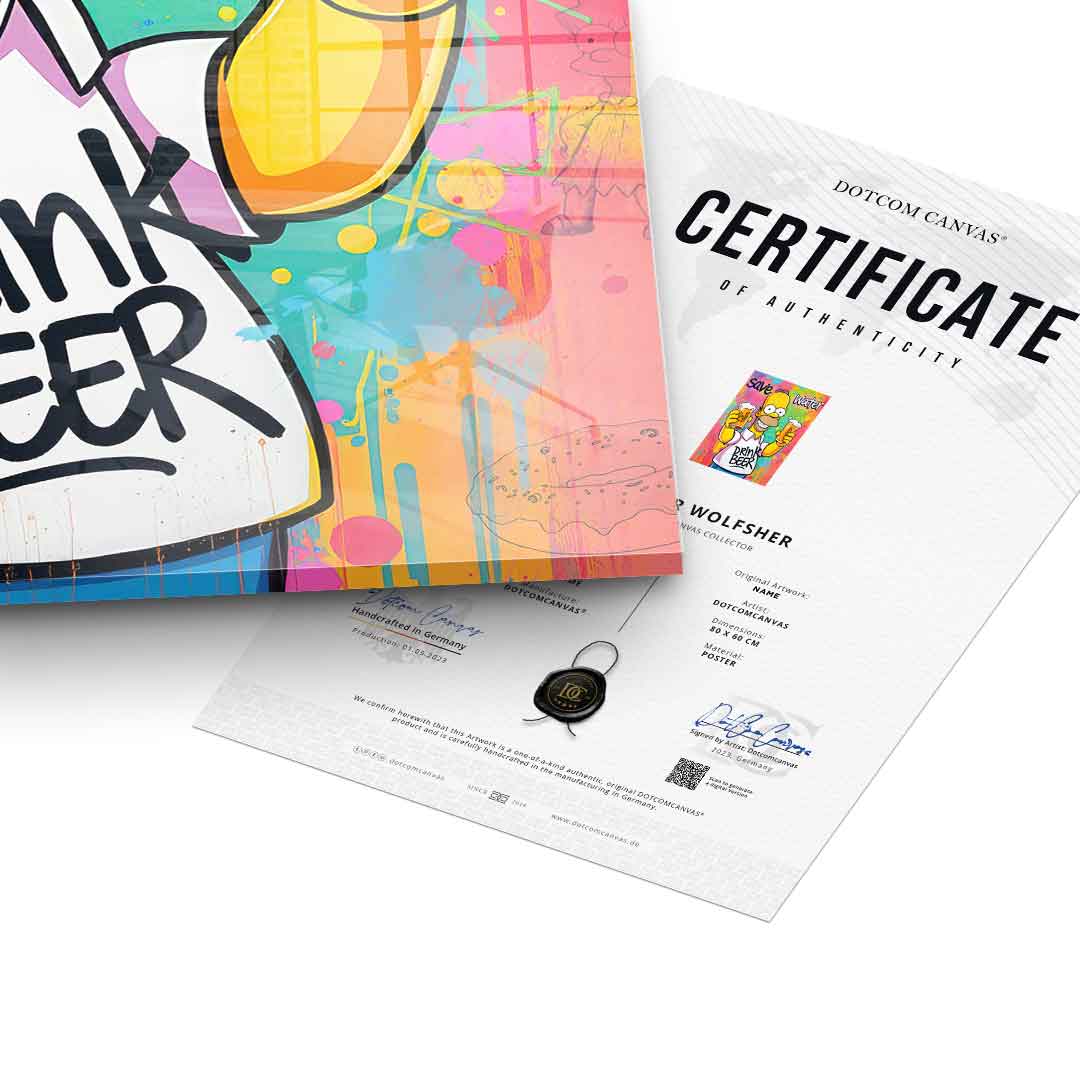 Homer Beer - Acrylglas