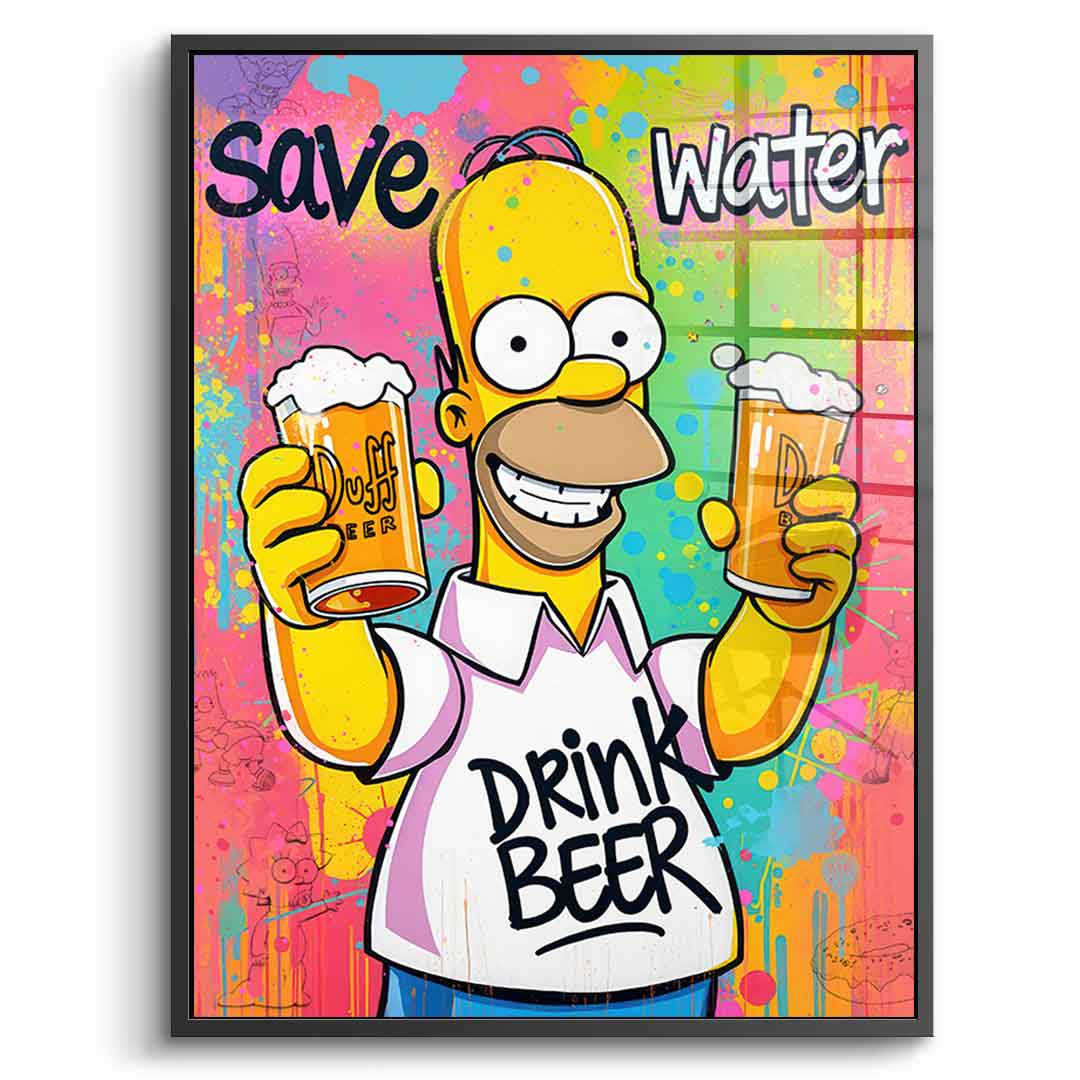 Homer Beer - Acrylglas