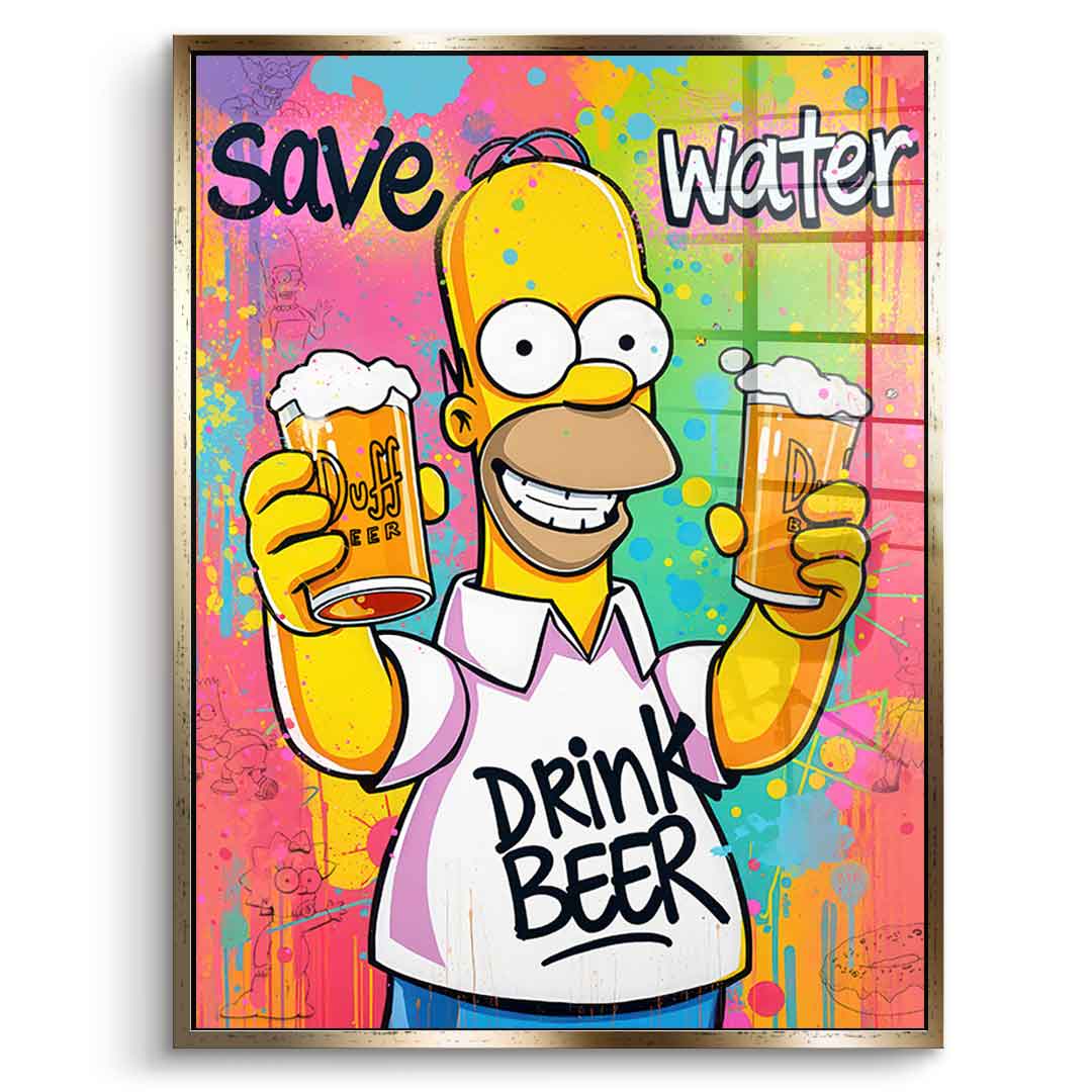 Homer Beer - Acrylglas