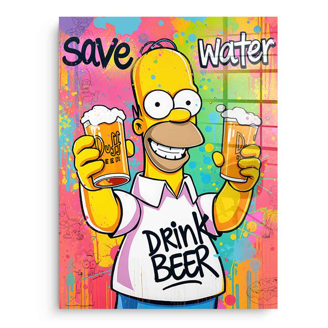 Homer Beer - Acrylglas
