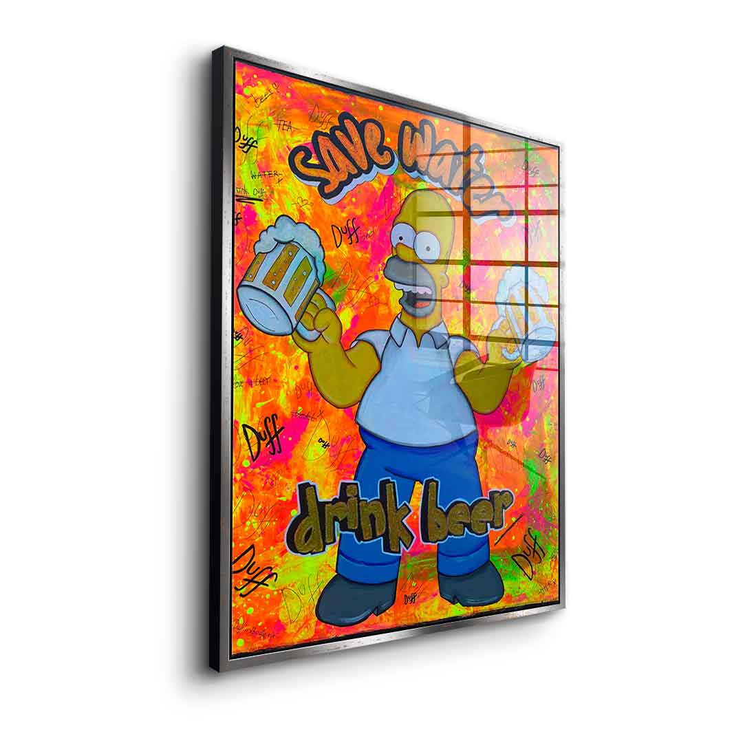 Save Water Drink Beer - Acrylglas