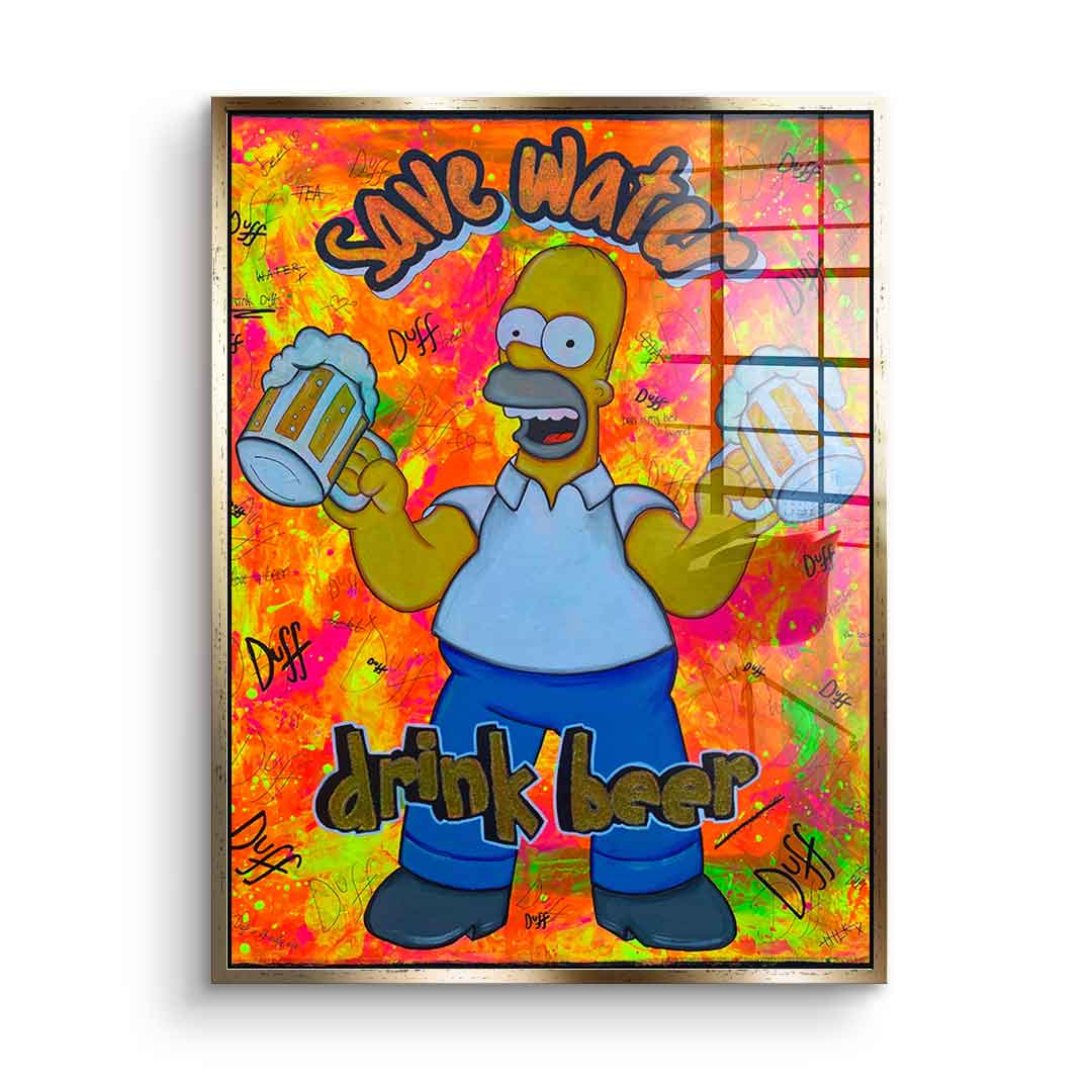 Save Water Drink Beer - Acrylglas