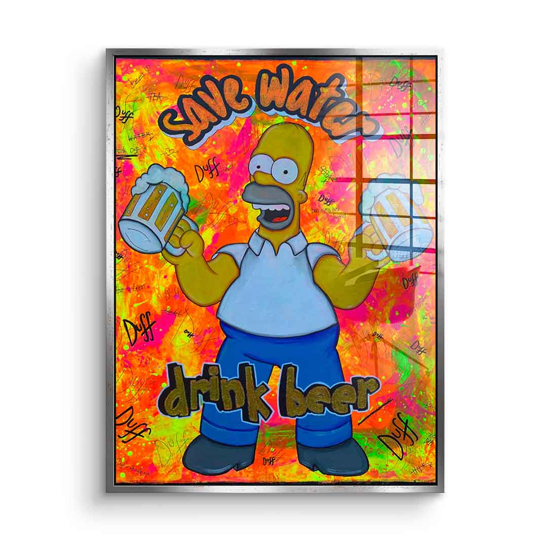 Save Water Drink Beer - Acrylglas