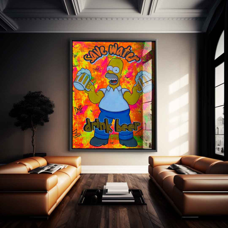 Save Water Drink Beer - Acrylic Glass
