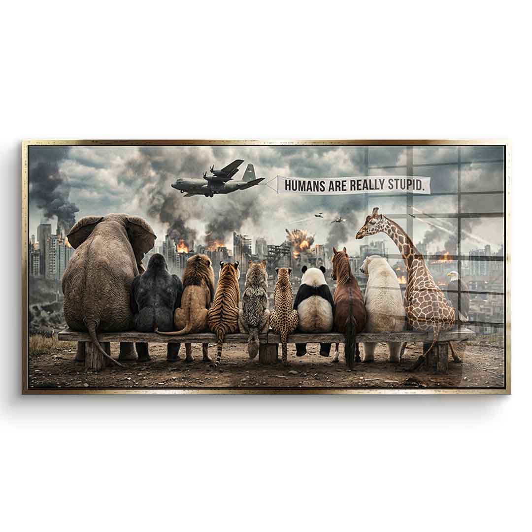 Humans are Really Stupid - Acrylglas