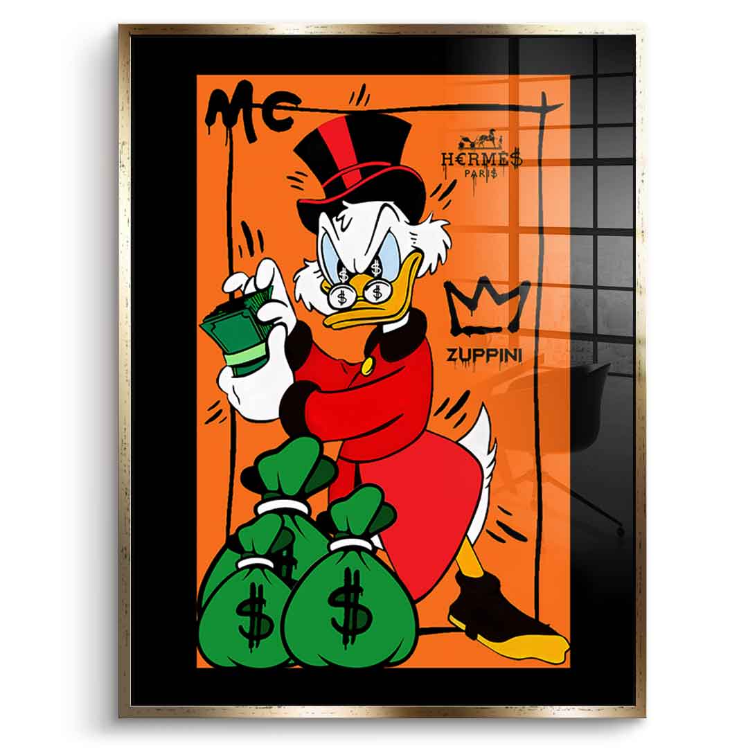 Hungry Scrooge - acrylic glass