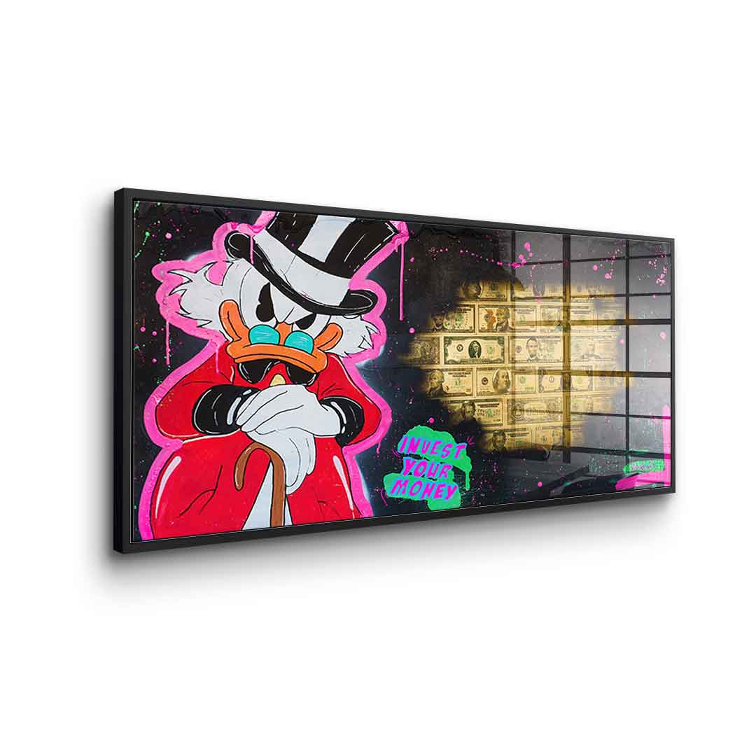 Invest your money - Acrylglas