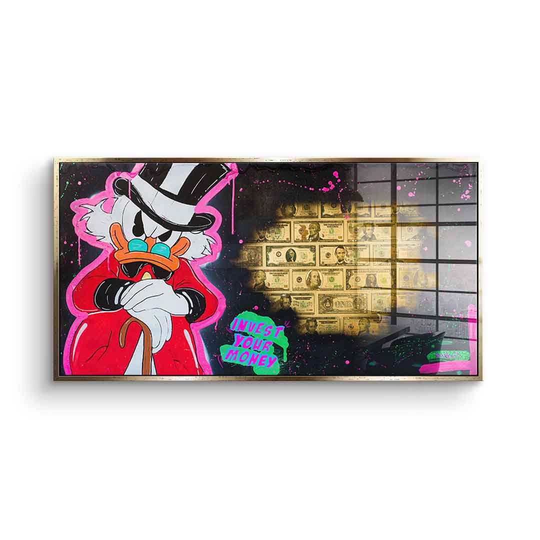 Invest your money - Acrylglas