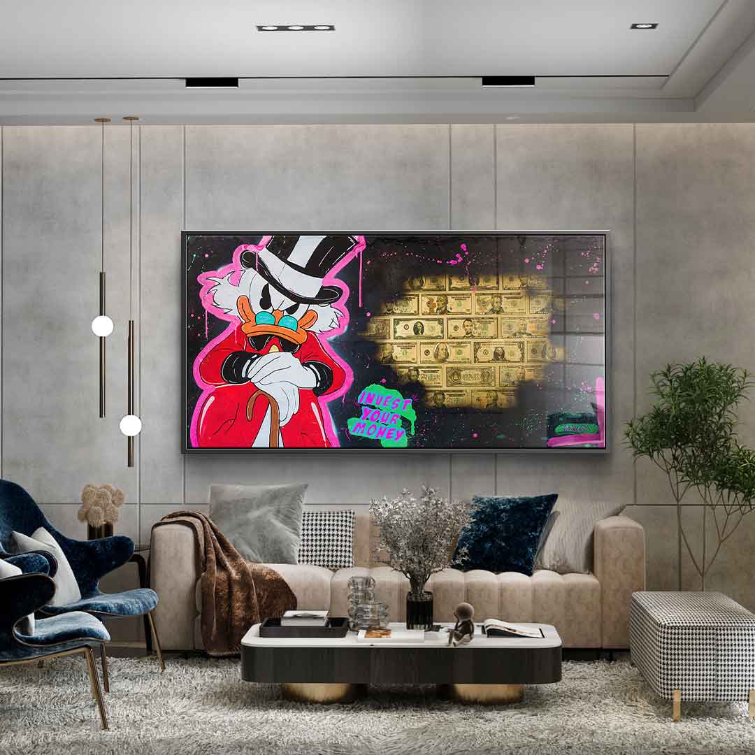 Invest your money - Acrylglas