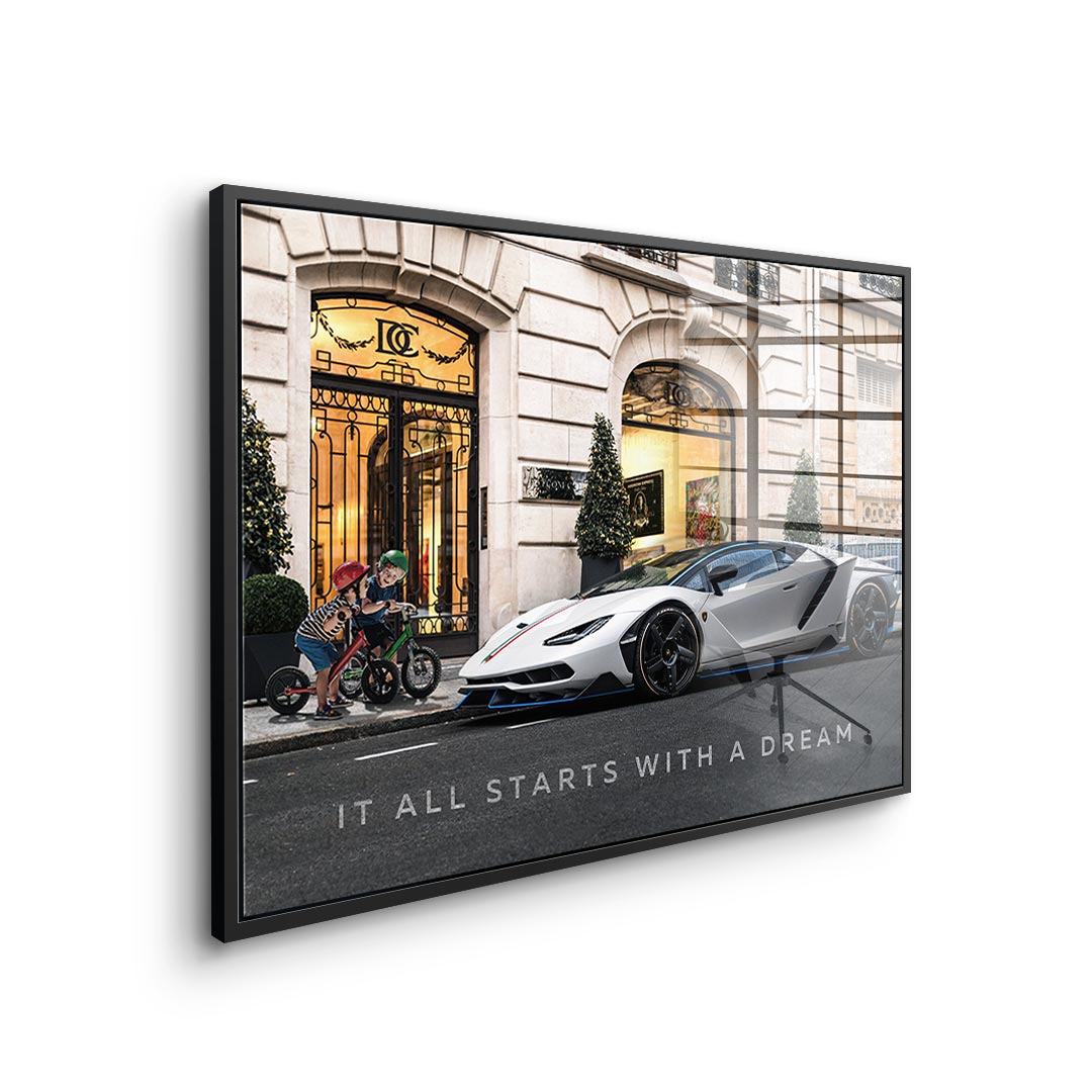 It all starts with a dream 3.0 - acrylic glass