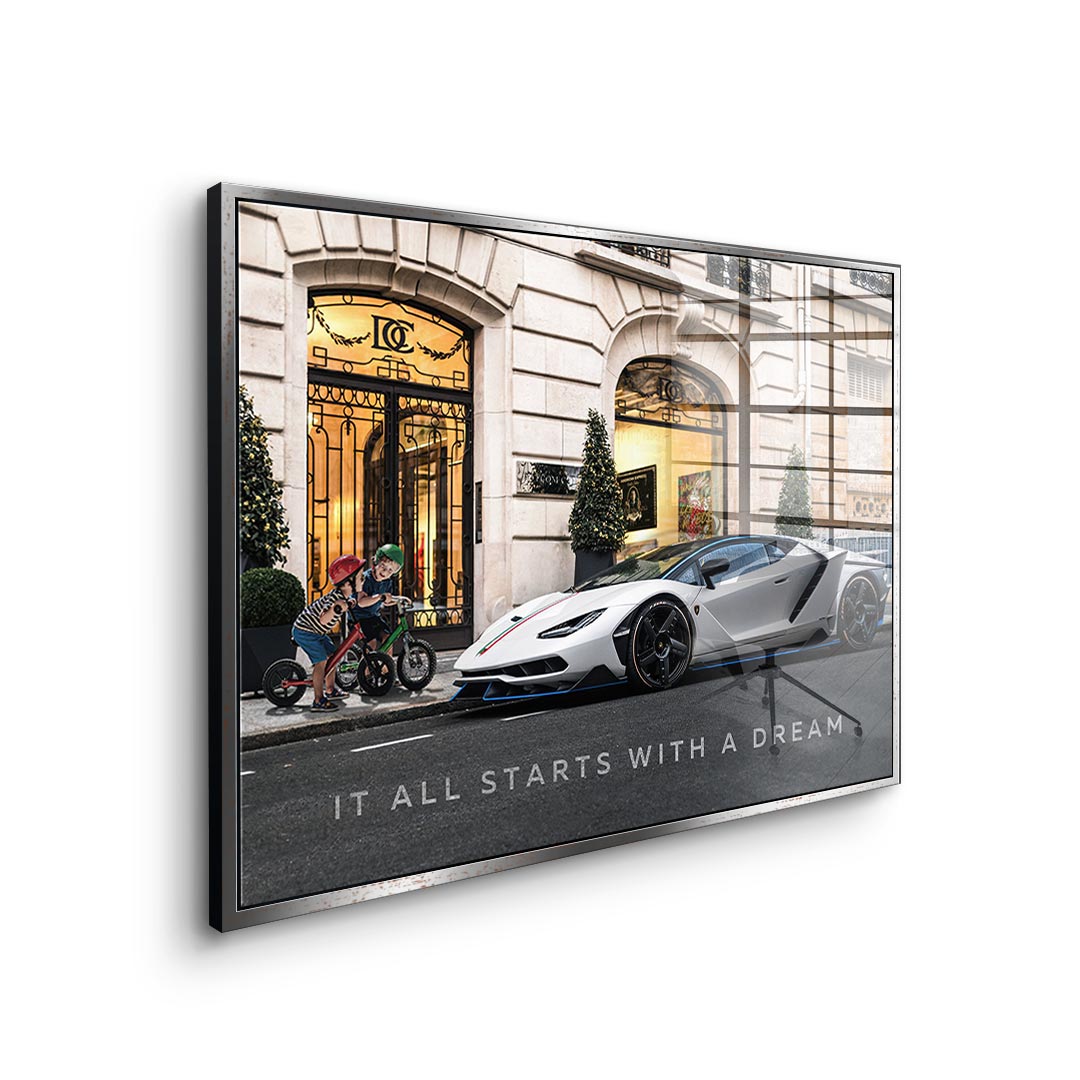 It all starts with a dream 3.0 - acrylic glass