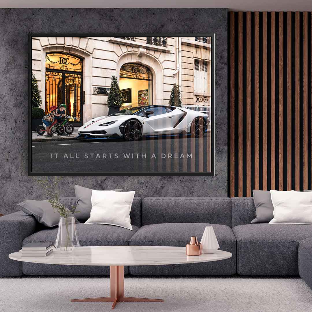 It all starts with a dream 3.0 - Acrylglas