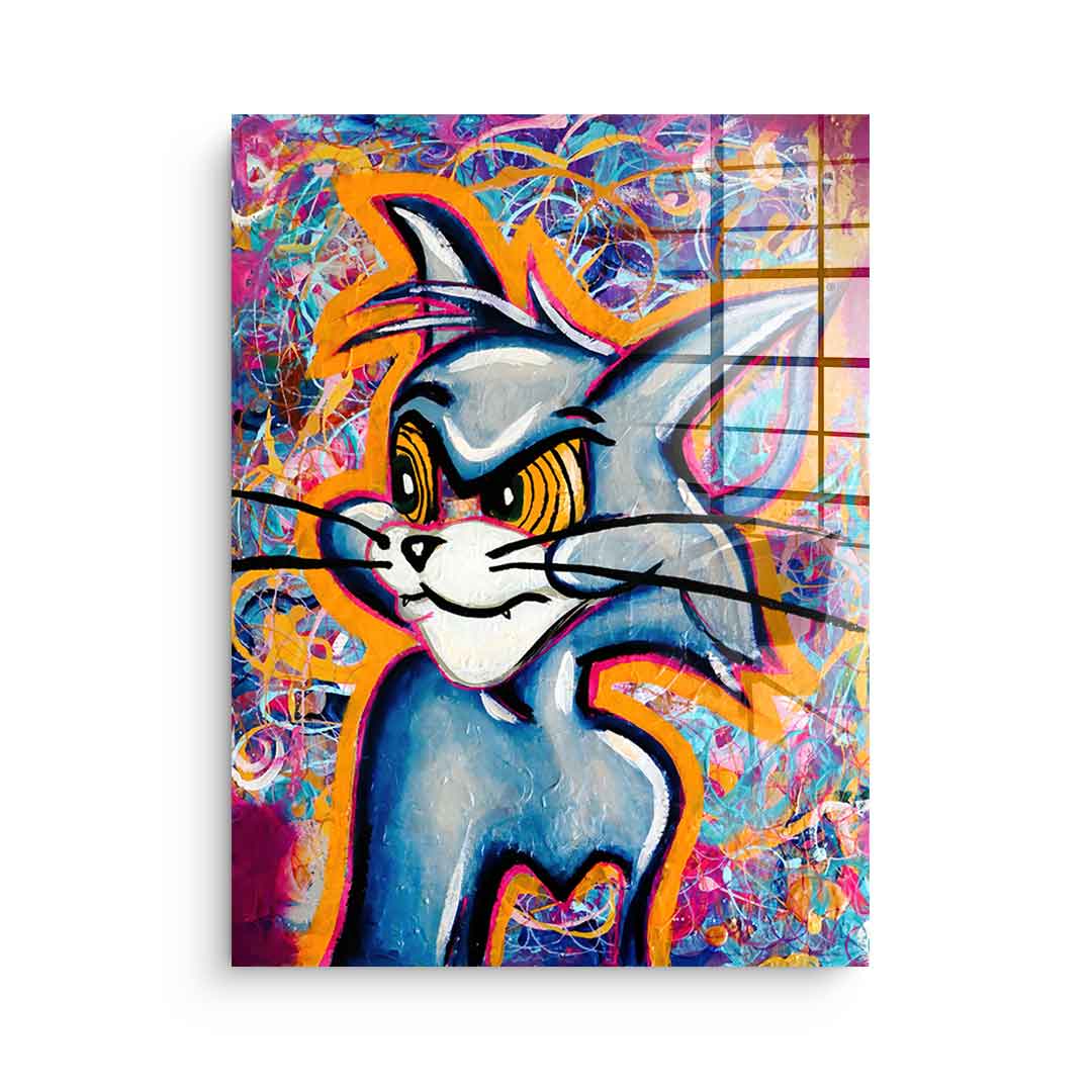 Angry Cat - Acrylglas