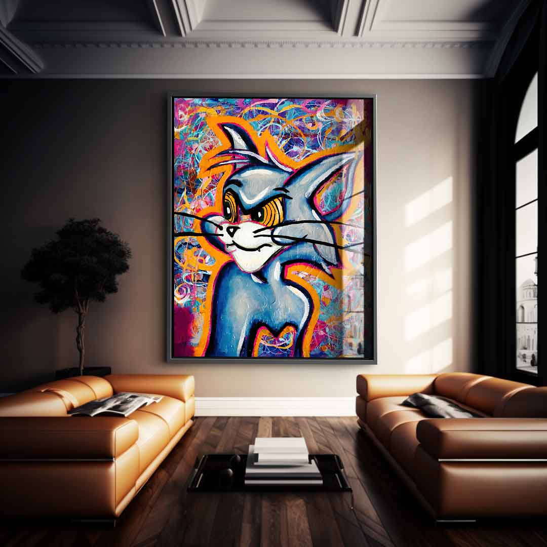 Angry Cat - Acrylglas