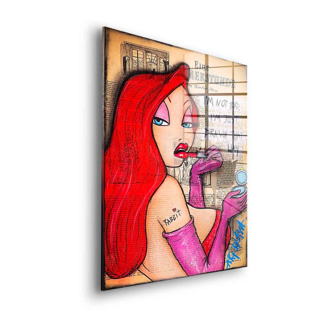 Jessica Rabbit's Make Up - Acrylglas