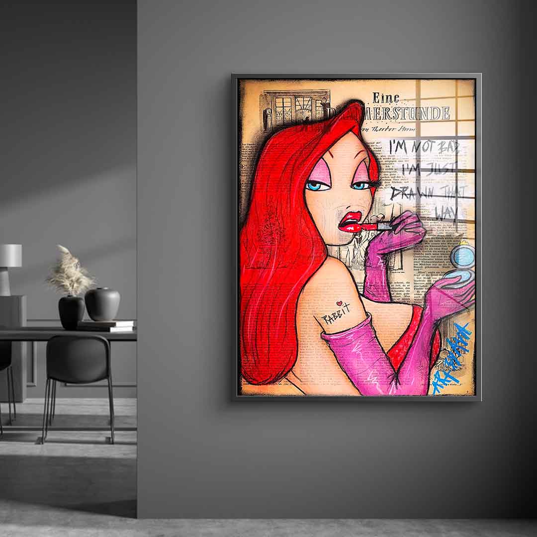 Jessica Rabbit's Make Up - Acrylglas