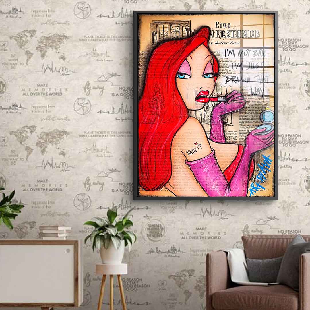 Jessica Rabbit's Make Up - Acrylglas