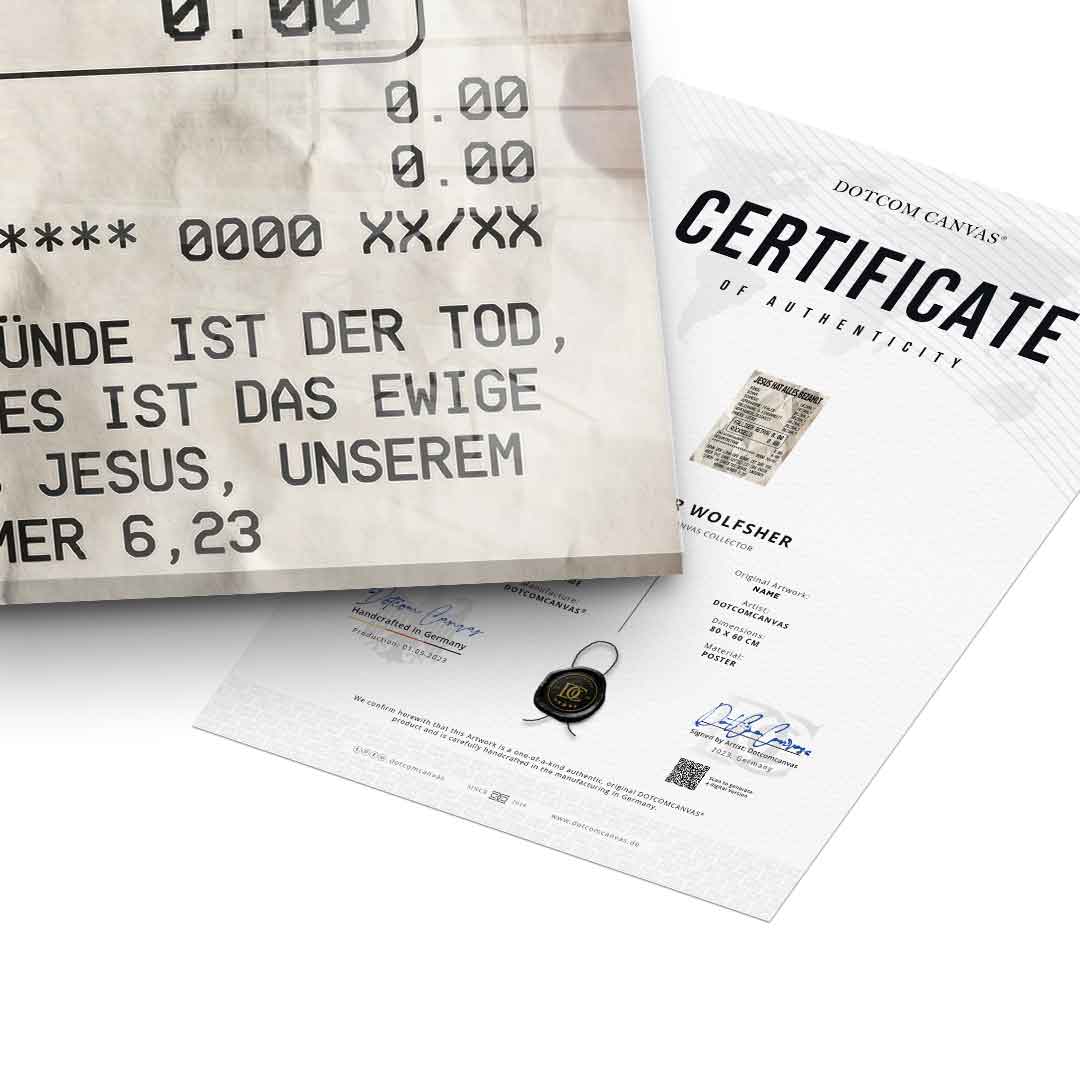 Jesus Paid It All - Acrylic Glass