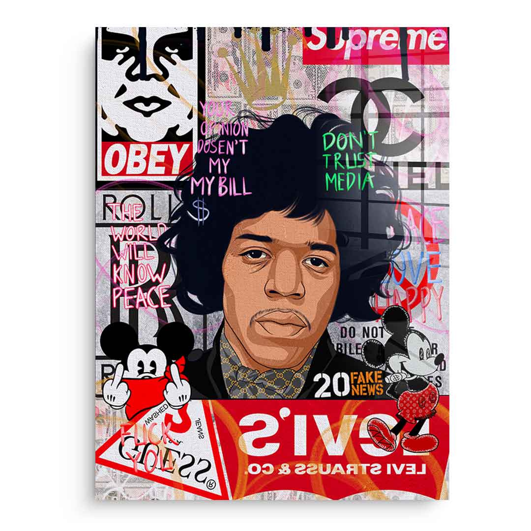 Jimmy Hendrix - acrylic glass