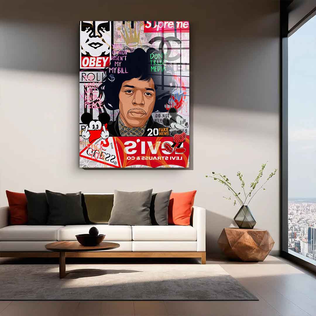 Jimmy Hendrix - acrylic glass