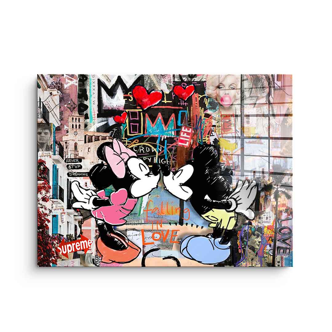 Kiss in Ibiza - Acrylglas