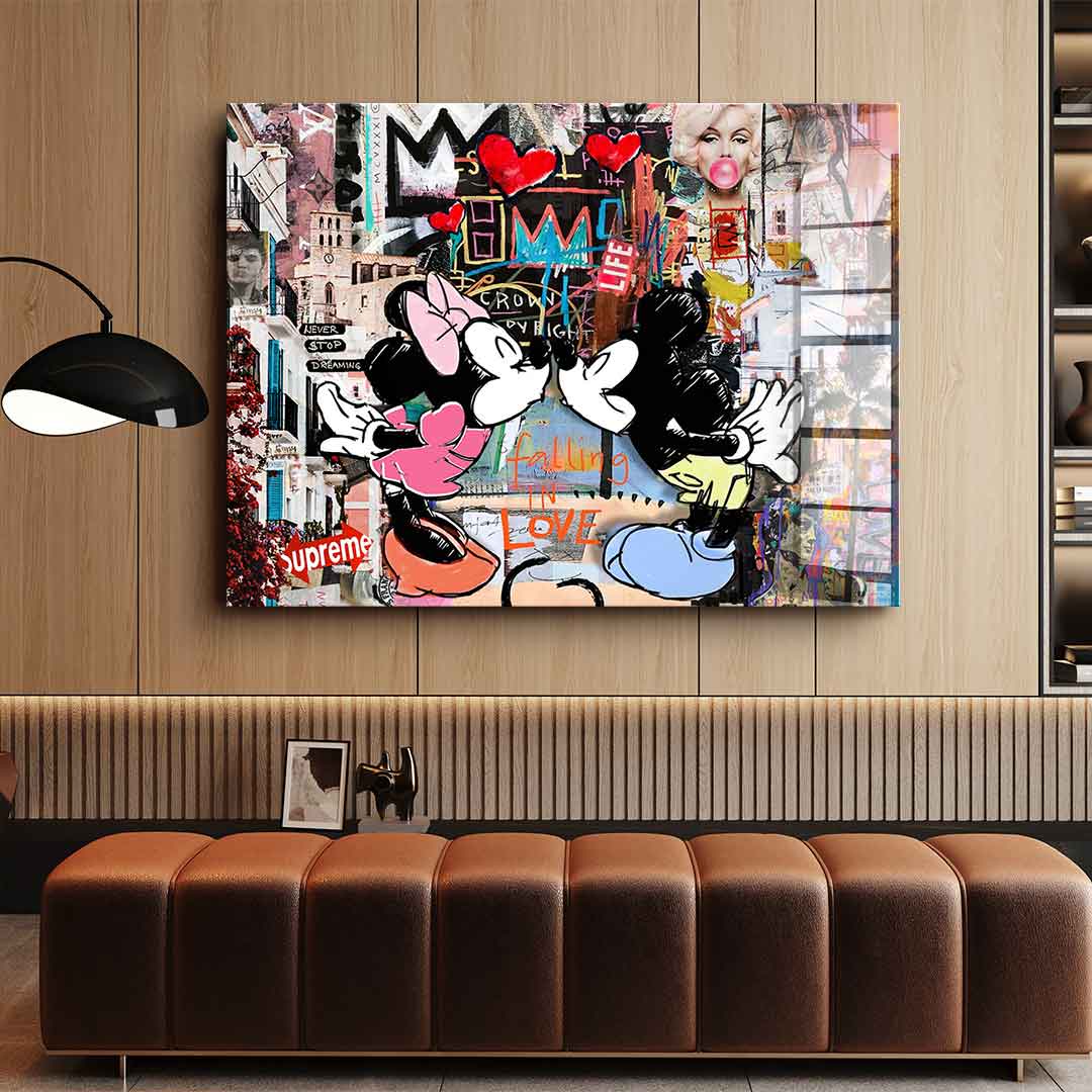 Kiss in Ibiza - Acrylglas