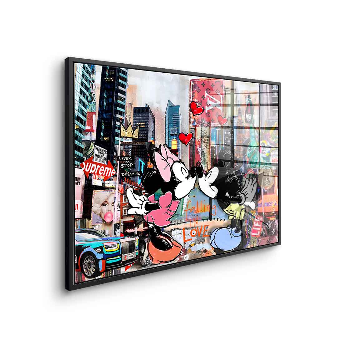 Kiss in New York City - Acrylic glass