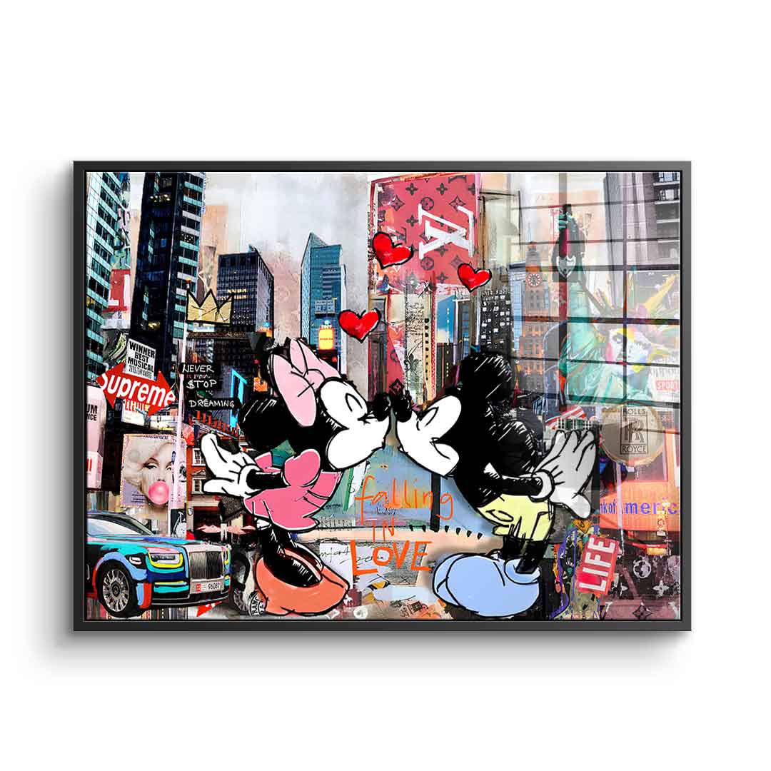 Kiss in New York City - Acrylic glass