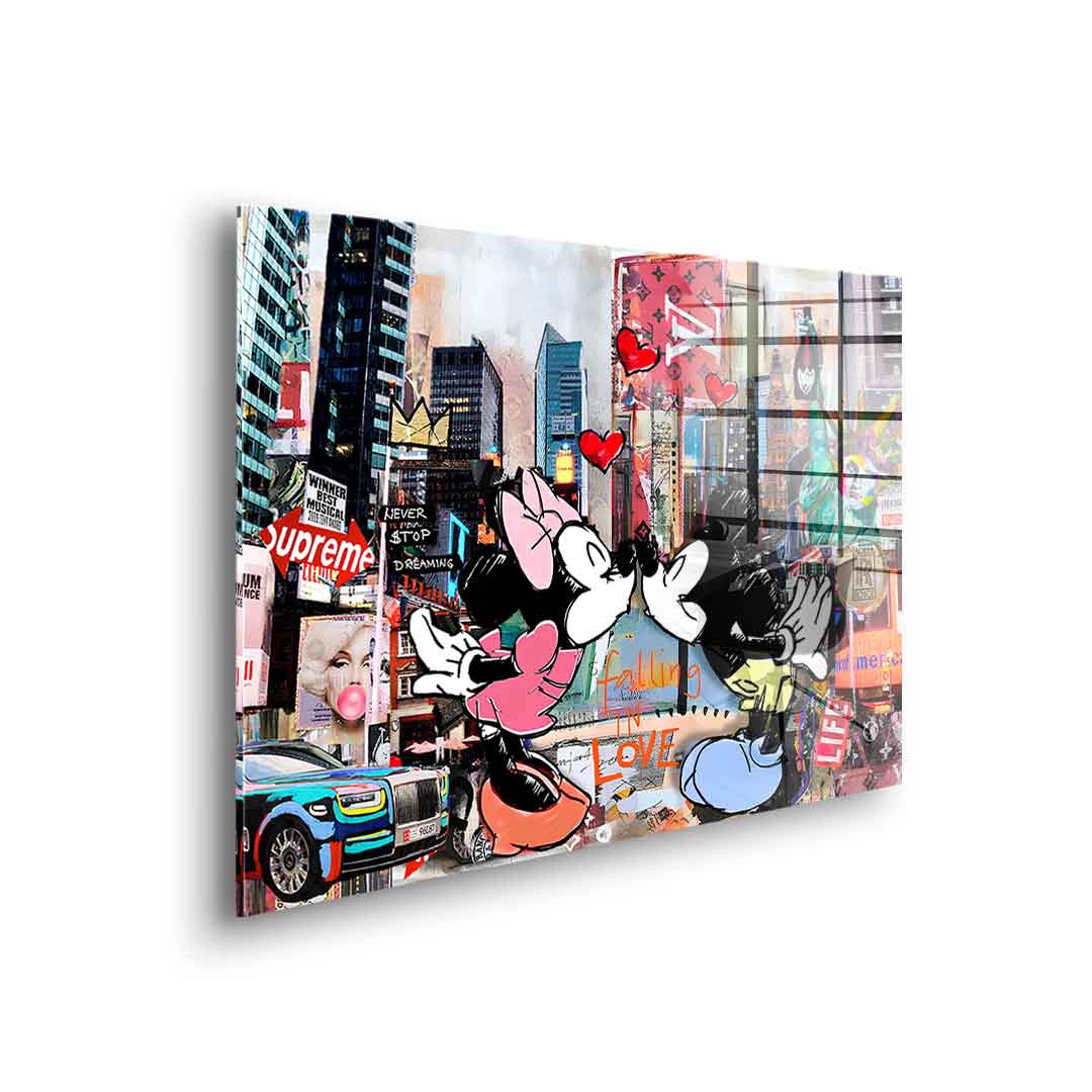 Kiss in New York City - Acrylic glass