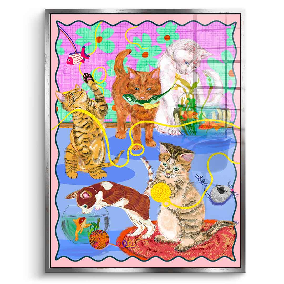Kitten Playground - Acrylglas