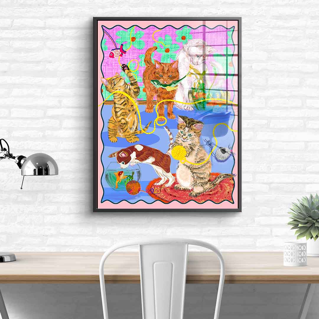Kitten Playground - Acrylglas