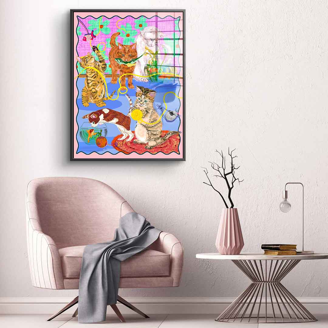 Kitten Playground - Acrylglas