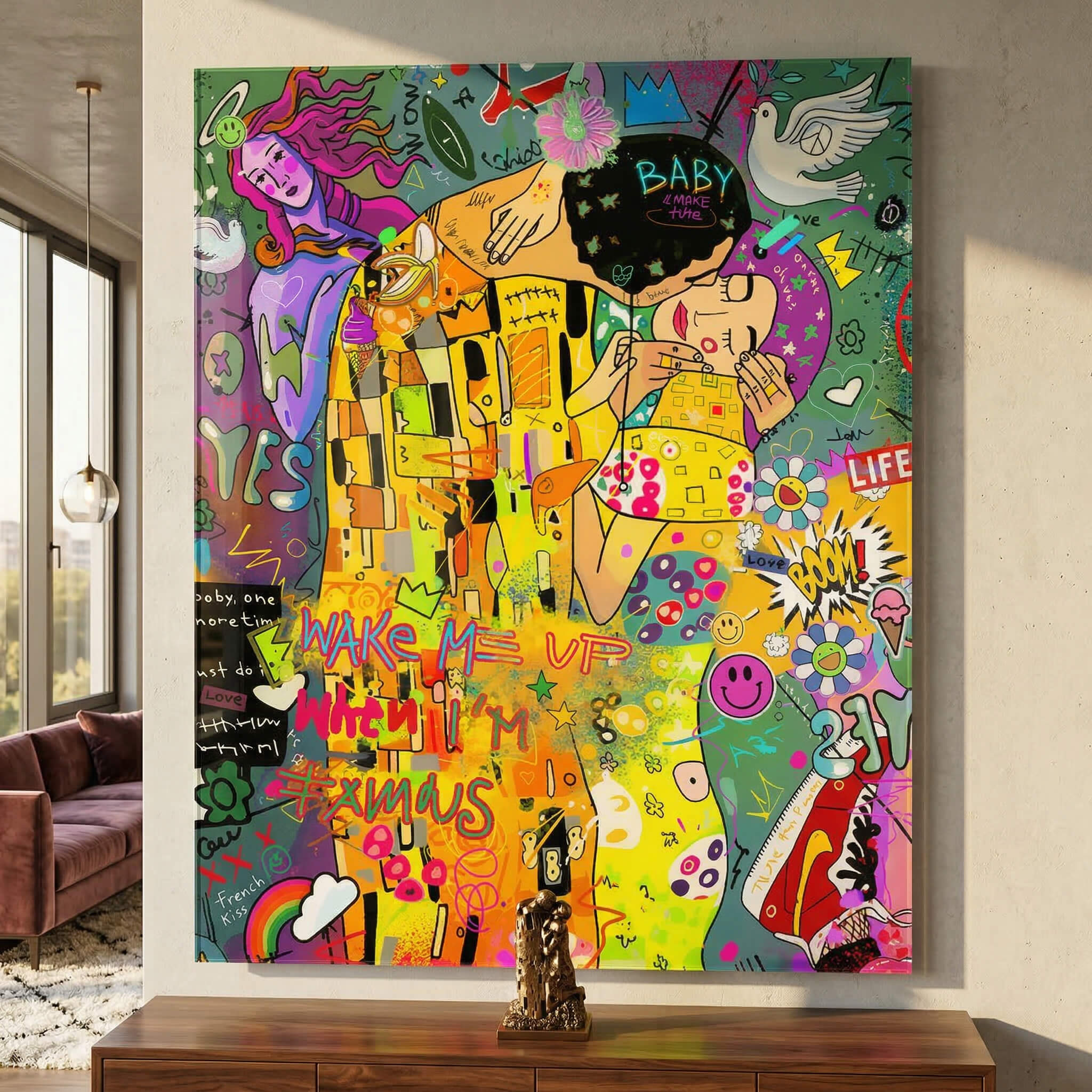 Klimt Green - Acrylic Glass