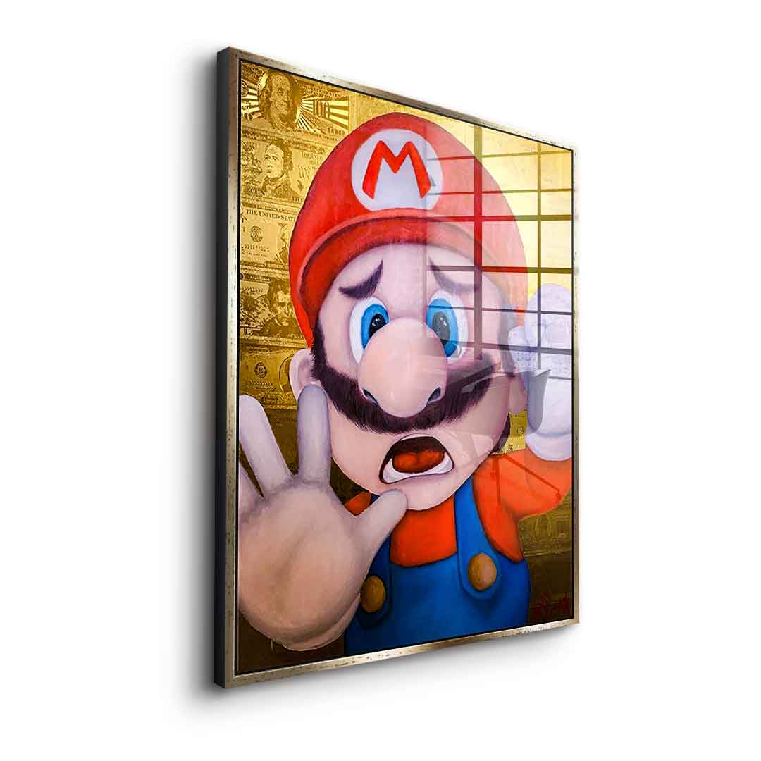 Knocking Mario - Acrylglas