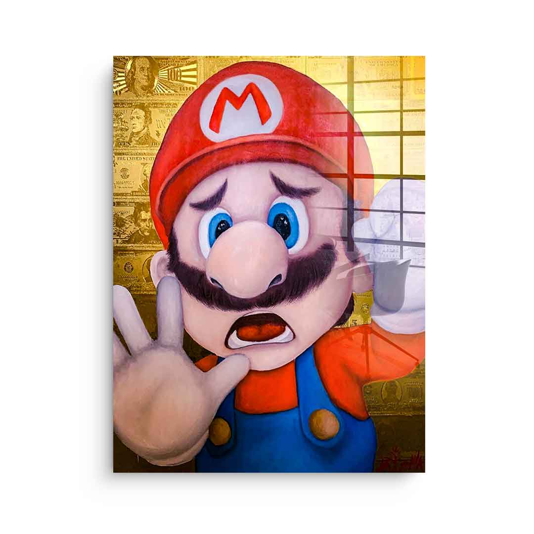 Knocking Mario - Acrylic glass