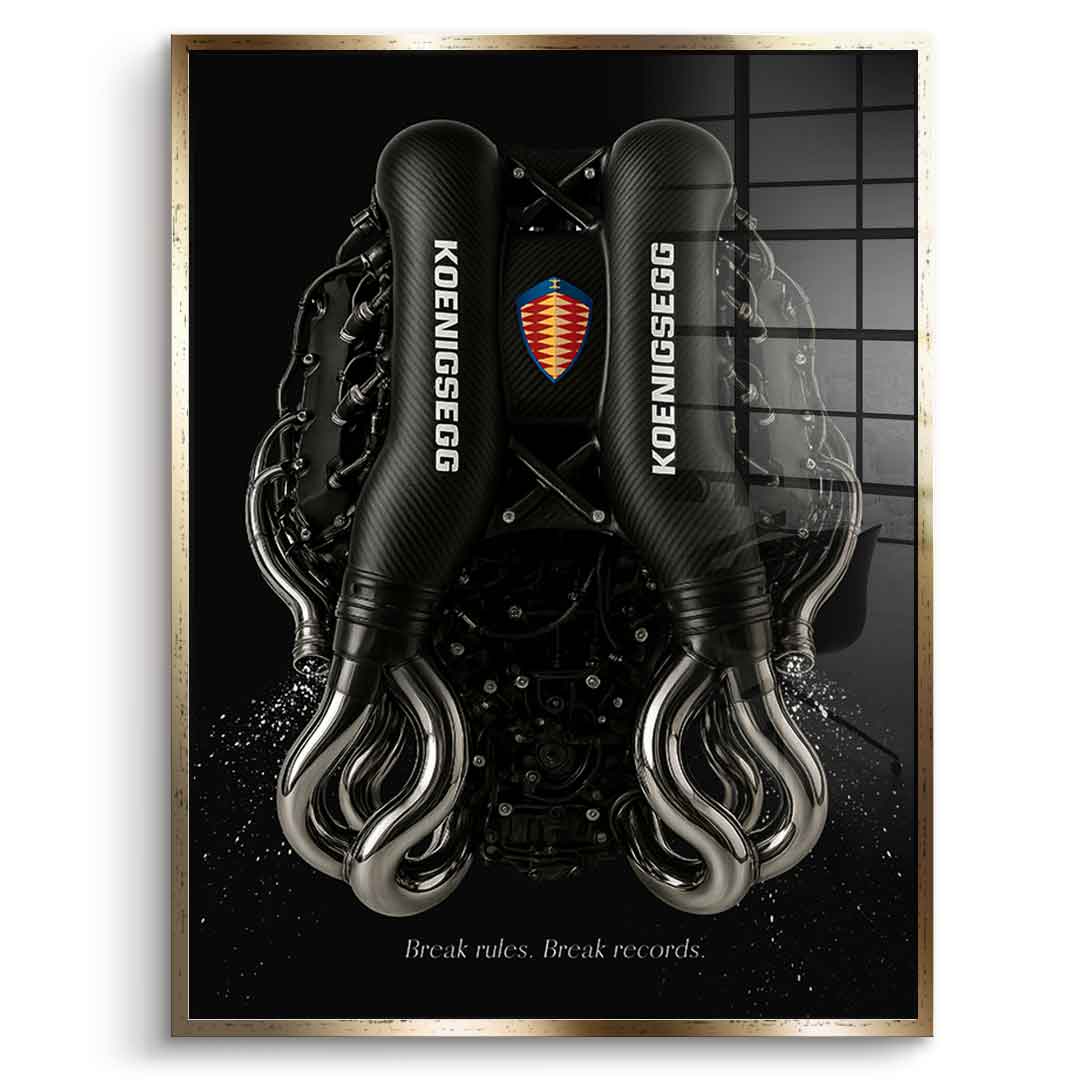 Koenigsegg Engine - Acrylglas