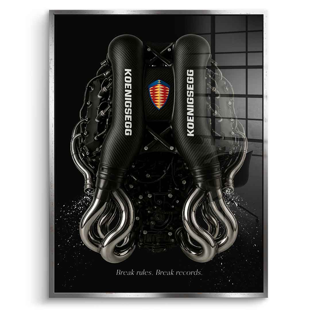 Koenigsegg Engine - Acrylglas