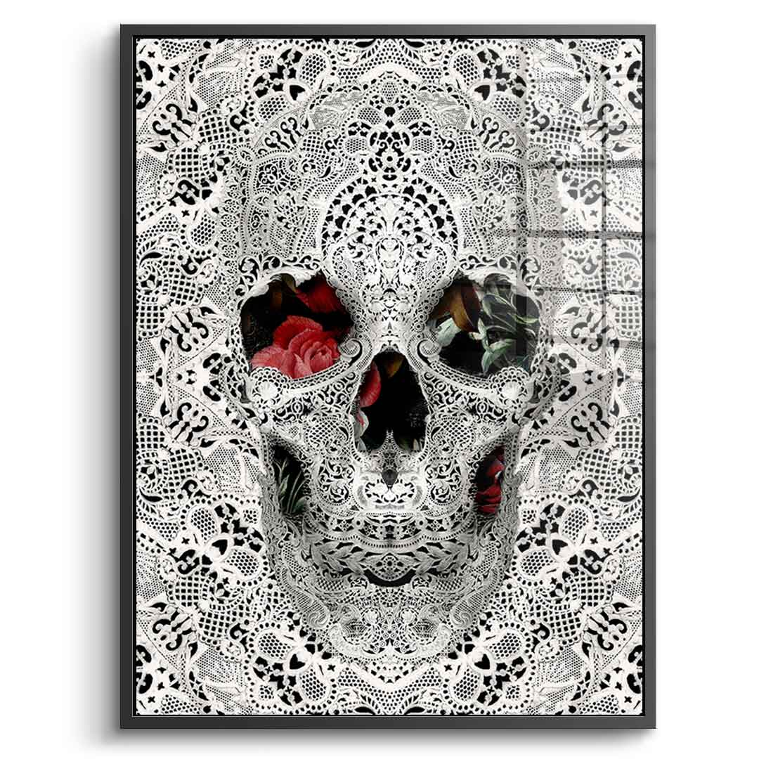 Lace Skull - Acrylglas