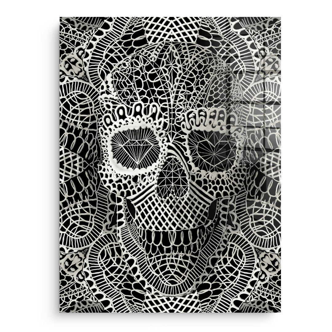 Lace Skull 2 - Acrylglas