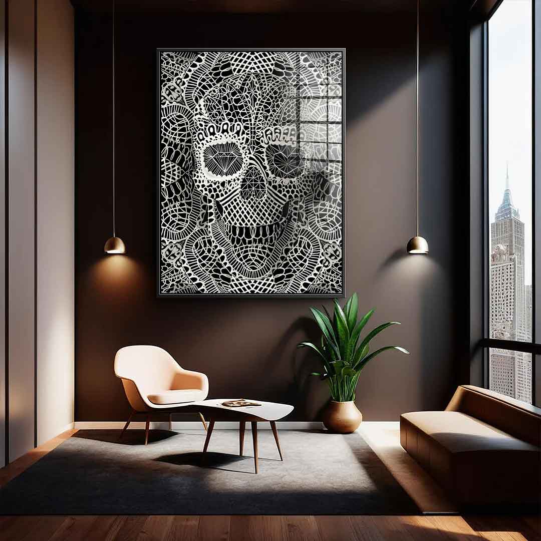 Lace Skull 2 ​​- Acrylic glass