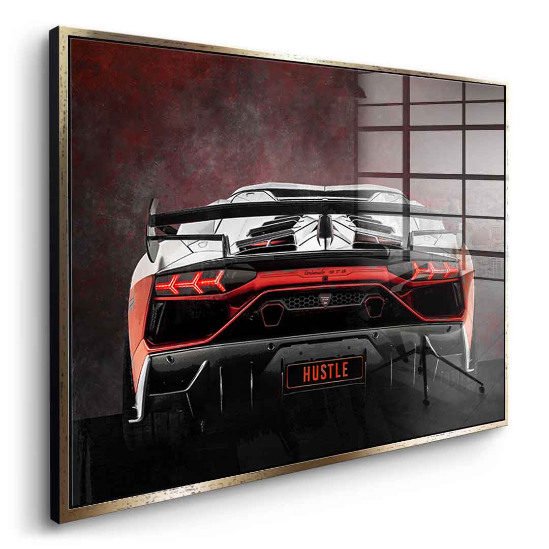 Lambo Backside - Acrylglas