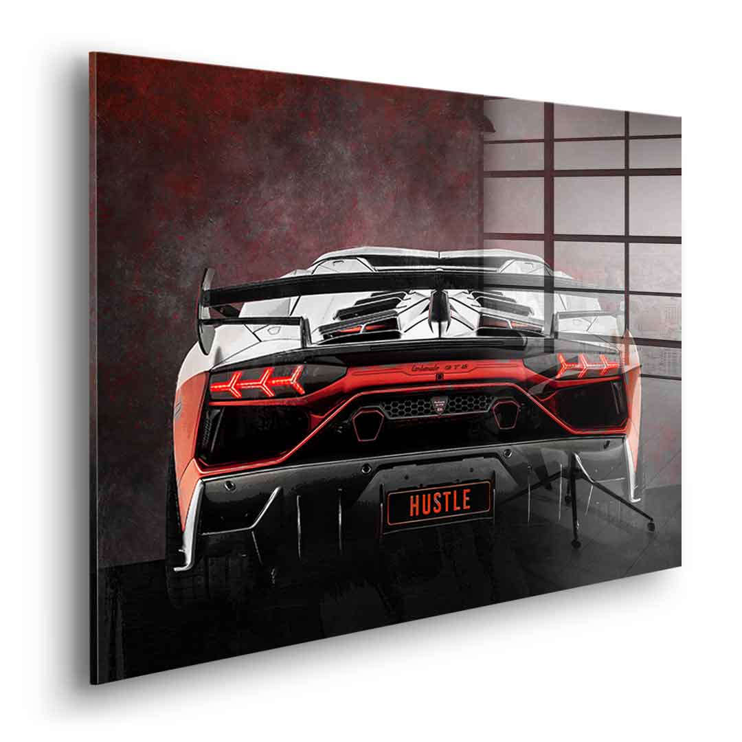 Lambo Backside - Acrylglas