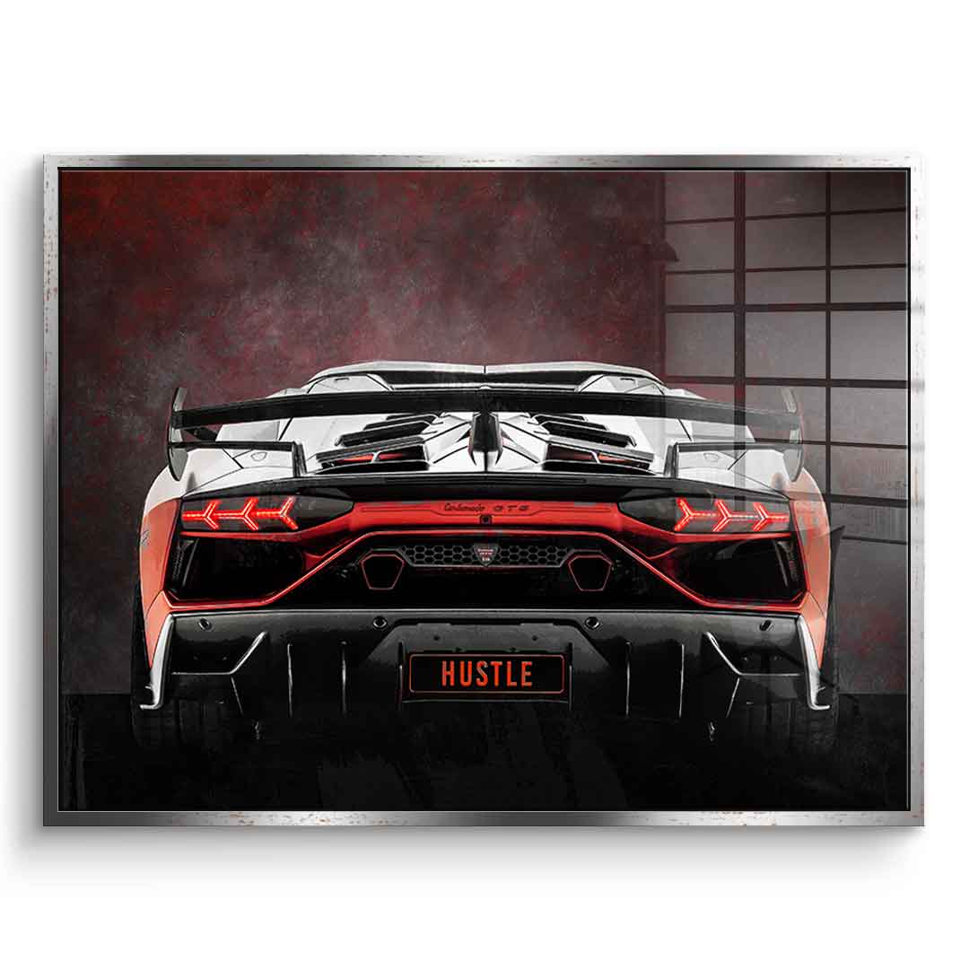 Lambo Backside - Acrylglas